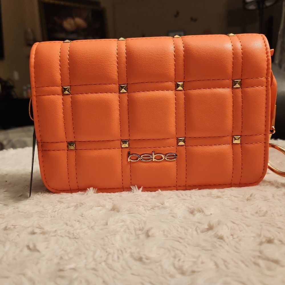 Bebe Chica Stud crossbody bag Salmon